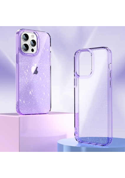 iPhone 13 Pro Max 6.7 Pc+Tpu Glitter Powder Clear Imd Cep Telefonu Telefon Kılıfı (Yurt Dışından)