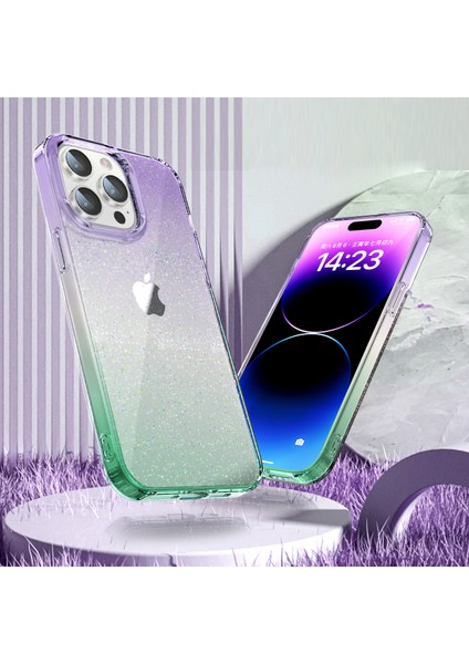 iPhone 14 Pro Max Pc+Tpu Geri Glitter Powder Clear Imd Cep Telefonu Telefon Kılıfı (Yurt Dışından) modelleri