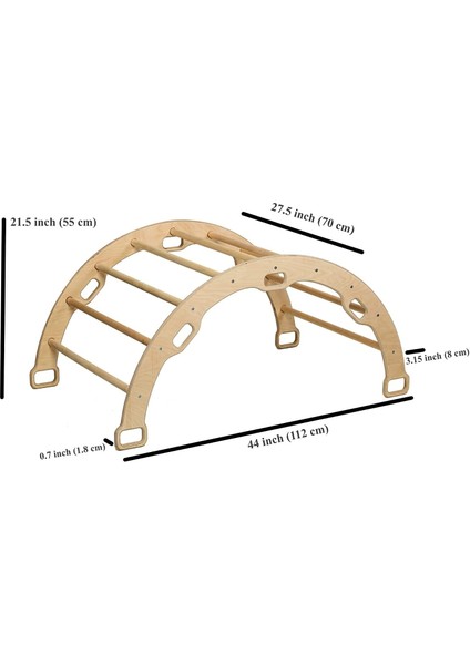 Pikler Tırmanma Seti | montessori Ahşap Dönence ve Kemer Yastığı | Kemer & Merdiven Rampa & Harita Yastık indirimleri