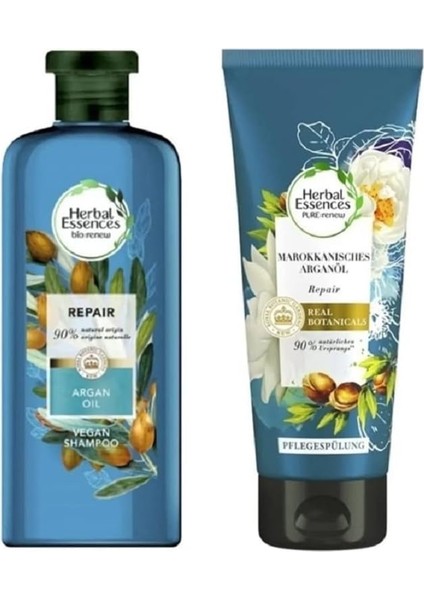 Fas Argan Yağı Onarıcı Şampuan 250 Ml + Saç Kremi 200 Ml Argan