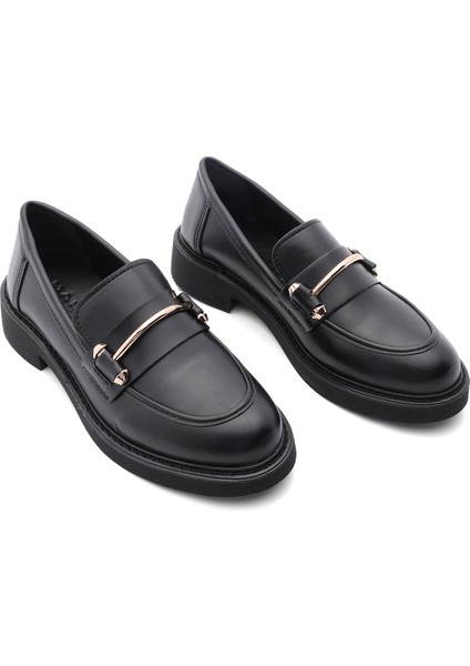 Kadın Loafer Makosen Casual Tokalı Günlük Ayakkabı Forye