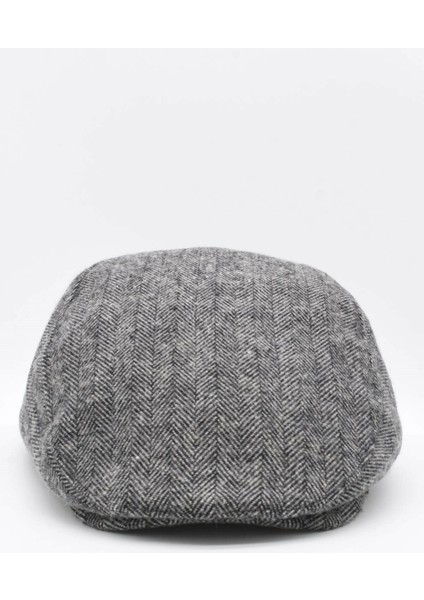 Erkek Balıksırtı Gri Flat Cap Kasket Şapka fiyatları