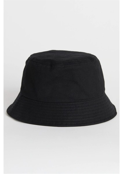 Uv Korumalı Siyah Bucket Şapka Unisex