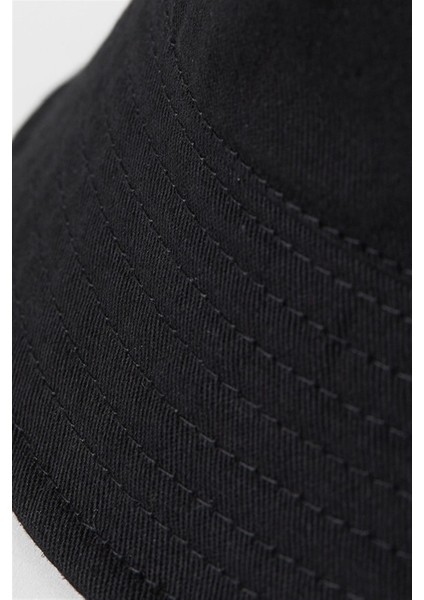 Uv Korumalı Siyah Bucket Şapka Unisex