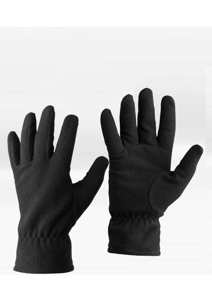 Erkek Balaclava Kayak Kar Maskesi Bere Boyunluk Polar Eldiven Set