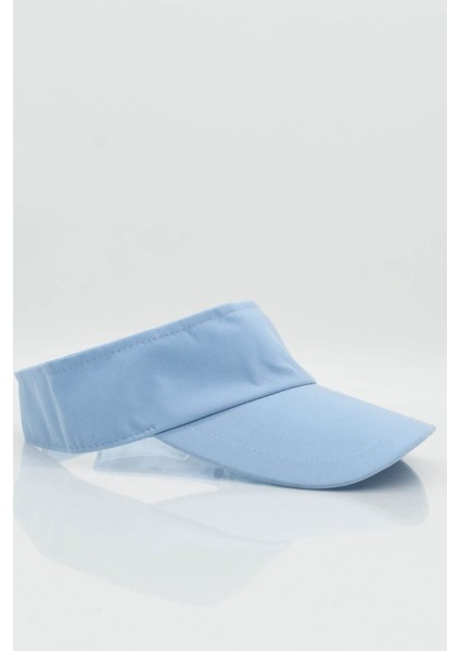 Kadın Uv Koruyucu Vizör Kasket Siperlik Şapka - Mavi