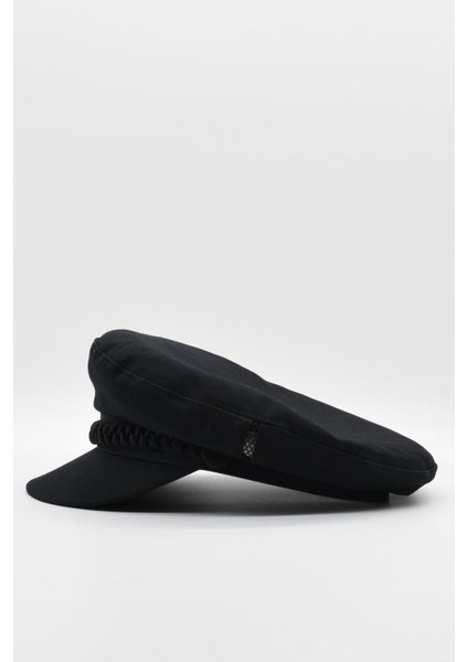 Kadın Kaptan Şapka Yazlık Baker Boy Cap - Siyah fırsatları