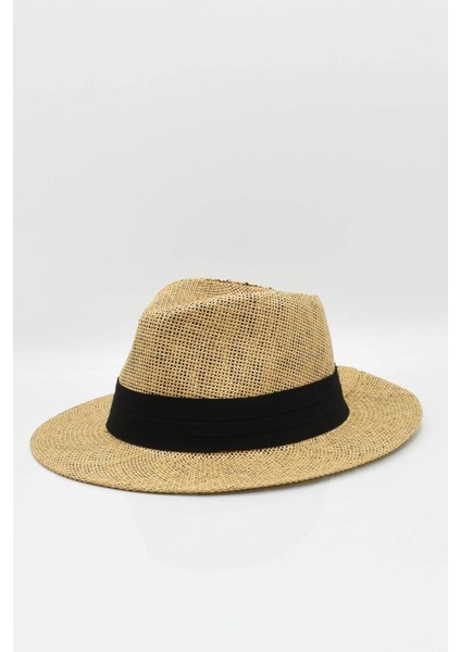 Kadın Hasır Plaj Şapkası - Koyu Bej fiyatları