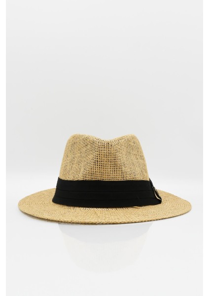 Kadın Hasır Plaj Şapkası - Koyu Bej indirimleri