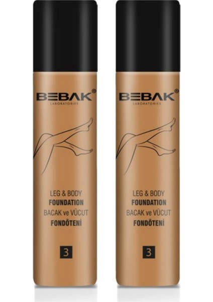 Bacak Fondöteni 3 Numara Tan 75 ml 2 Adet