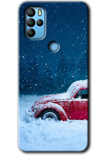 Omix X300 Kılıf Hd Desen Baskılı Arka Kapak - Karlı Vosvos