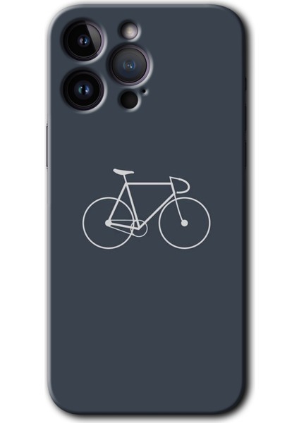 iPhone 14 Pro Kılıf Hd Desen Baskılı Arka Kapak + Kırılmaz Cam - Bike