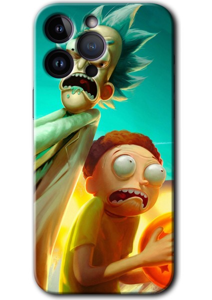 iPhone 14 Pro Max Kılıf Hd Desen Baskılı Arka Kapak - Rick Morty