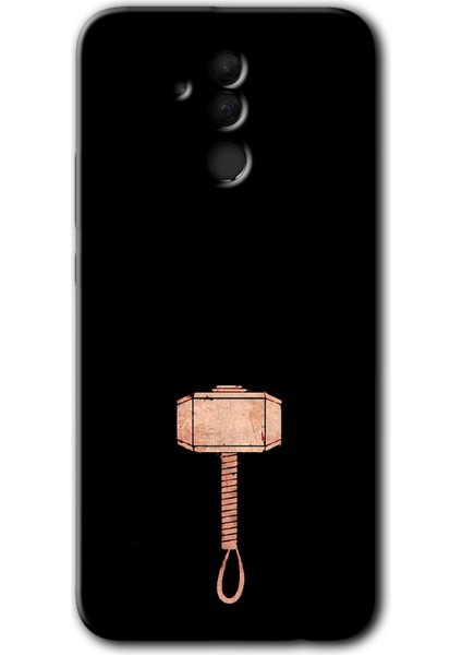Huawei Mate 20 Lite Kılıf Hd Desen Baskılı Arka Kapak - Thor Çekiç