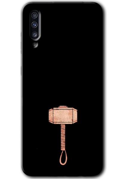 Galaxy A50S Kılıf Hd Desen Baskılı Arka Kapak + Kırılmaz Cam - Thor Çekiç