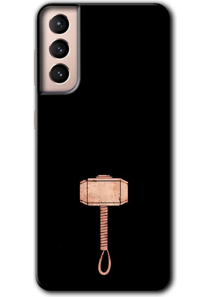 Galaxy S21 Kılıf Hd Desen Baskılı Arka Kapak + Esnek Nano Cam - Thor Çekiç