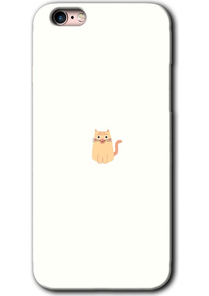 iPhone 6 Kılıf Hd Desen Baskılı Arka Kapak - Cat Minimalism