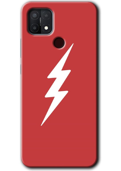 Oppo A15S Kılıf Hd Desen Baskılı Arka Kapak - Flash Logo