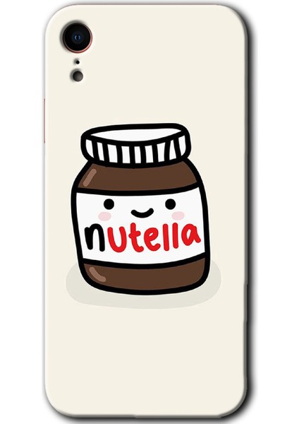 iPhone Xr Kılıf Hd Desen Baskılı Arka Kapak - Nutella Aşkım