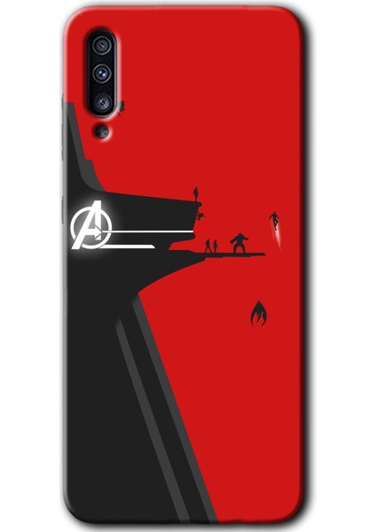 Galaxy A70S Kılıf Hd Desen Baskılı Arka Kapak + Esnek Nano Cam - Avengers Tower