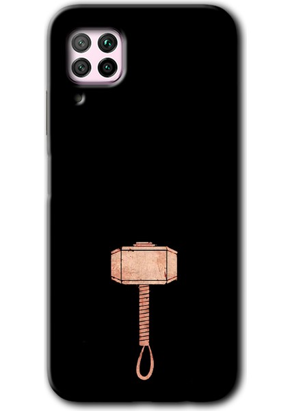 Huawei P40 Lite Kılıf Hd Desen Baskılı Arka Kapak + Esnek Nano Cam - Thor Çekiç