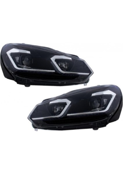 Golf 6 'j' LED Far ( 7,5 Facelıft) 2008-2012 indirimleri