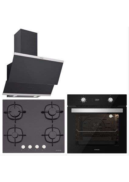 BO6504B01 - CS5436B01 - 3420 Cassy Siyah Ankastre Set