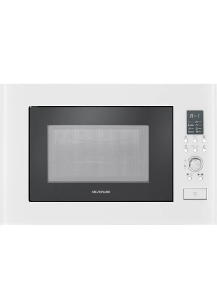 BO6502W02 - CS5349W01 - 3420 Classy 60 - MW9018W01 Beyaz Cam Ankastre Set