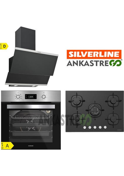 BO6504X01 - CS5365B01 - 3420 Classy 60 Siyah Cam Ankastre Set fiyatları