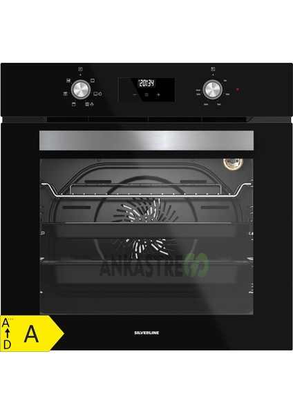 BO6502B02 - CS5343B01 - 3457 Soho 60 - MW9018B01 Siyah Cam Ankastre Set