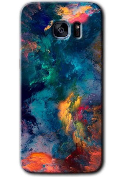 Galaxy S7 Edge Kılıf Hd Desen Baskılı Arka Kapak + Kırılmaz Cam - Valhalla
