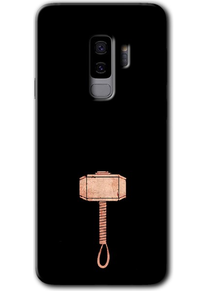 Galaxy S9 Plus Kılıf Hd Desen Baskılı Arka Kapak + Kırılmaz Cam - Thor Çekiç