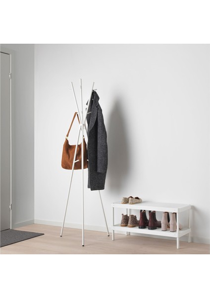 Ayaklı Vestiyer-Askılık Beyaz Renk, 169 cm Metal Açık Elbise Askılığı fiyatları