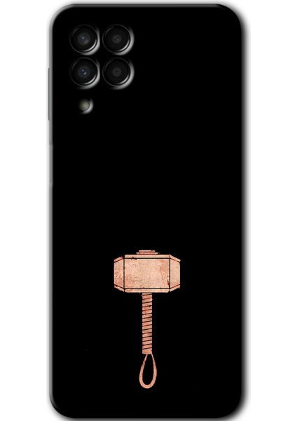 Galaxy M33 Kılıf Hd Desen Baskılı Arka Kapak + Esnek Nano Cam - Thor Çekiç