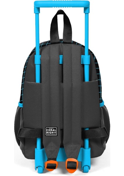 Minik Yuva Çekçekli Sırt Çantası Gri Turuncu Gamer Desenli Iki Bölmeli 24046 fırsatları
