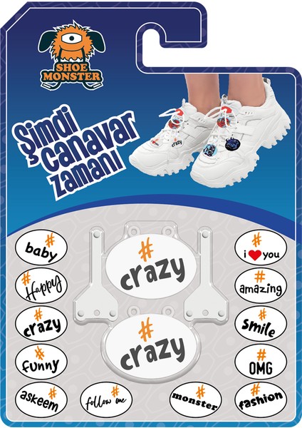 Crazy Beyaz Charm Ayakkabı Aksesuarı fırsatları