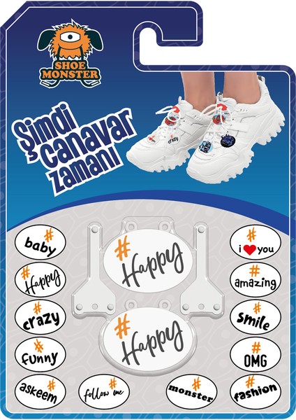 Happy Beyaz Charm Ayakkabı Aksesuarı fırsatları