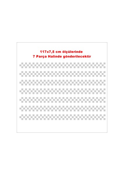 Taksi Dama Sticker 3'lü (7 Parça) modelleri