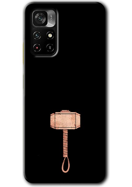 Poco M4 Pro 5g Kılıf Hd Desen Baskılı Arka Kapak + Esnek Nano Cam - Thor Çekiç