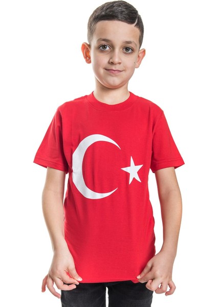Çocuklar Için Türk Bayraklı Tişört 2 Yaş 12 Yaş Arası modelleri