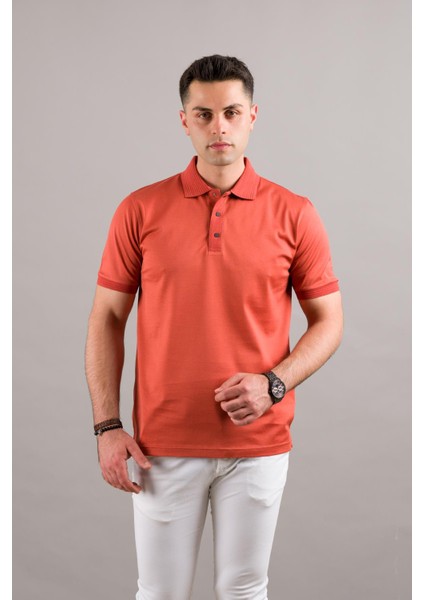 Polo Yaka Çıt Çıtlı Merserize Süperfine Cotton Erkek T-Shirt modelleri