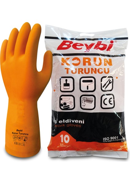 Korun Turuncu Iş Eldiveni 9 Beden