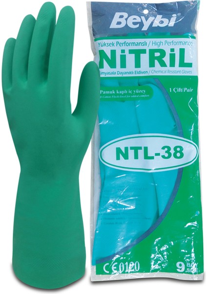 NTL38 Nitril Iş Eldiveni 9 Beden