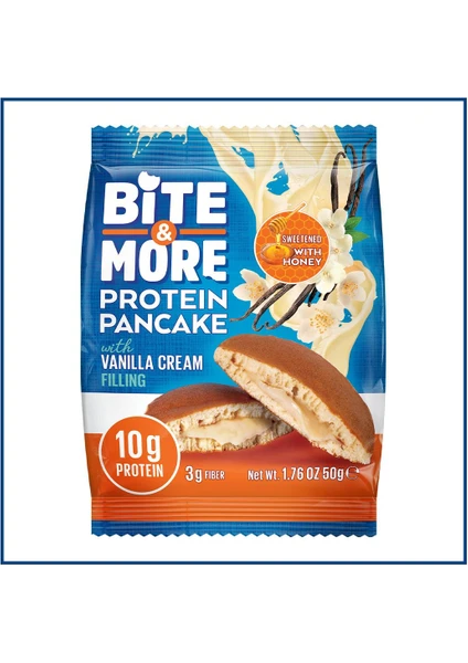 Bite & More Protein Pancake 50 Gr. - Vanilla Cream