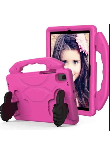 Apple Ipad 5 9.7 2017 A1822-A1823 Silikonlu Eğlenceli Çocuk Için Standlı Like Tablet Kılıfı