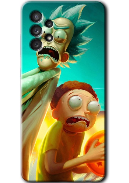 Galaxy A72 Kılıf Hd Desen Baskılı Arka Kapak - Rick Morty