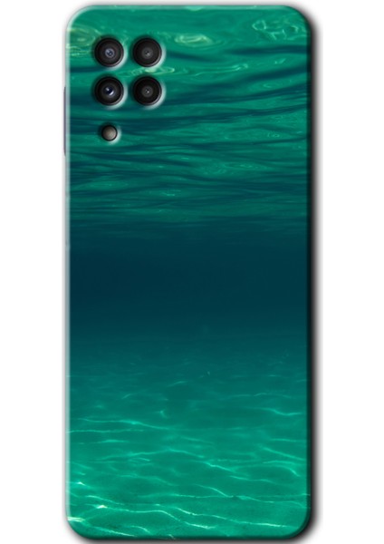 Galaxy M22 Kılıf Hd Desen Baskılı Arka Kapak - Derin Deniz