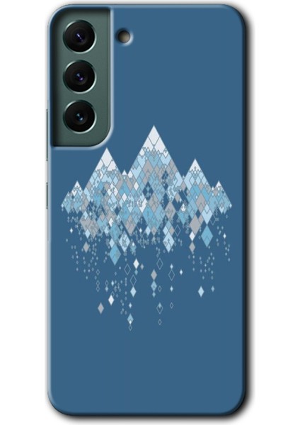 Galaxy S22 Kılıf Hd Desen Baskılı Arka Kapak + Kırılmaz Cam - Iceberg