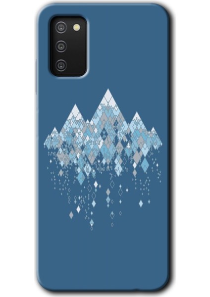 Galaxy A03S Kılıf Hd Desen Baskılı Arka Kapak + Kırılmaz Cam - Iceberg