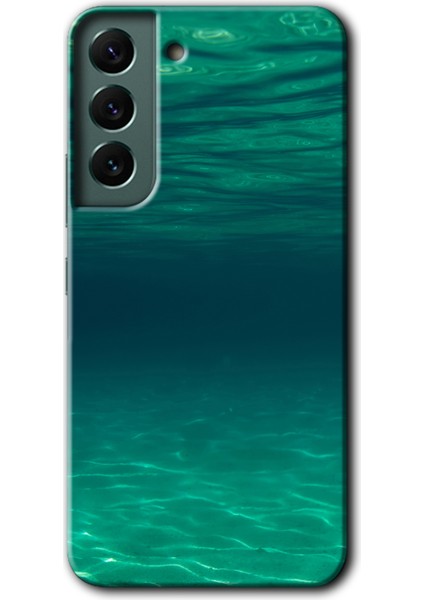 Galaxy S22 Kılıf Hd Desen Baskılı Arka Kapak - Derin Deniz
